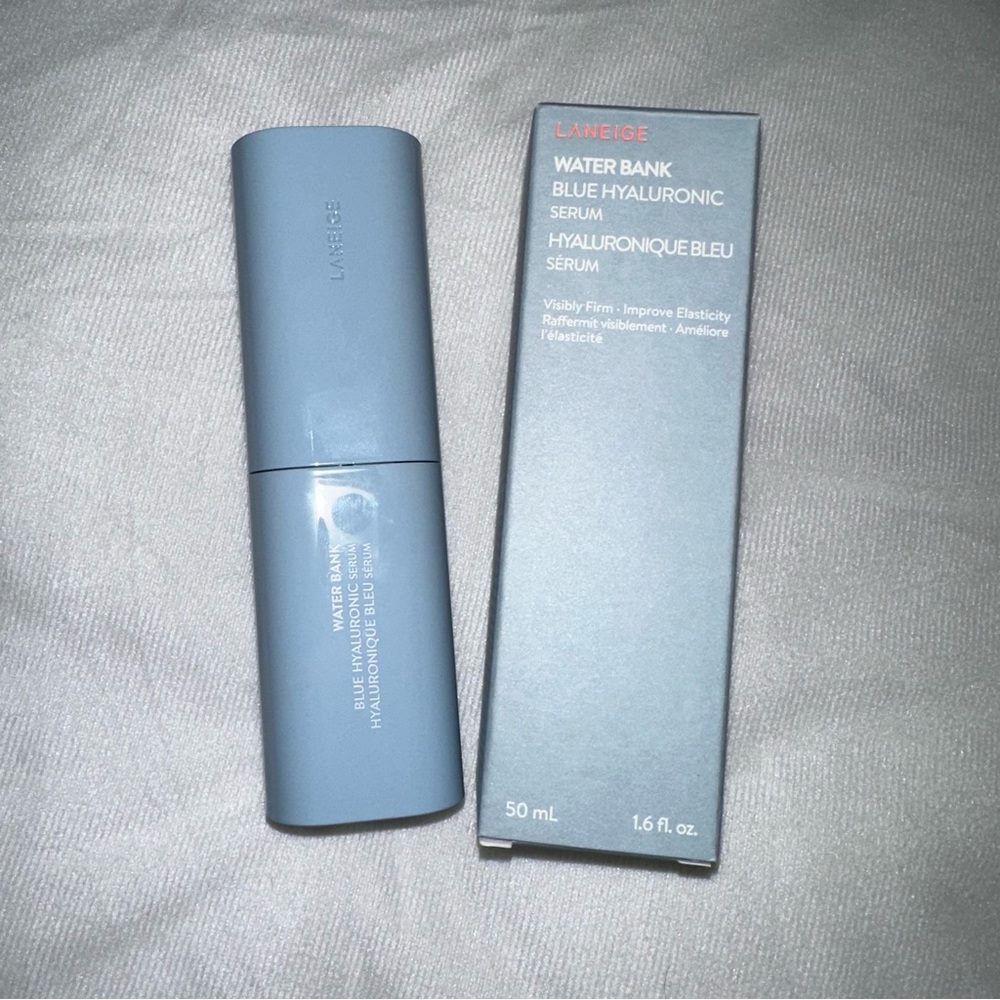 NWT LANEIGE Water Bank Blue Hyaluronic Serum: Peptides, Green Tea Enzyme 1.6 Oz